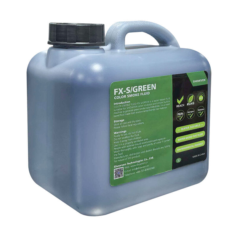 Showven FX-S/GREEN-color smoke fluid 3lx4