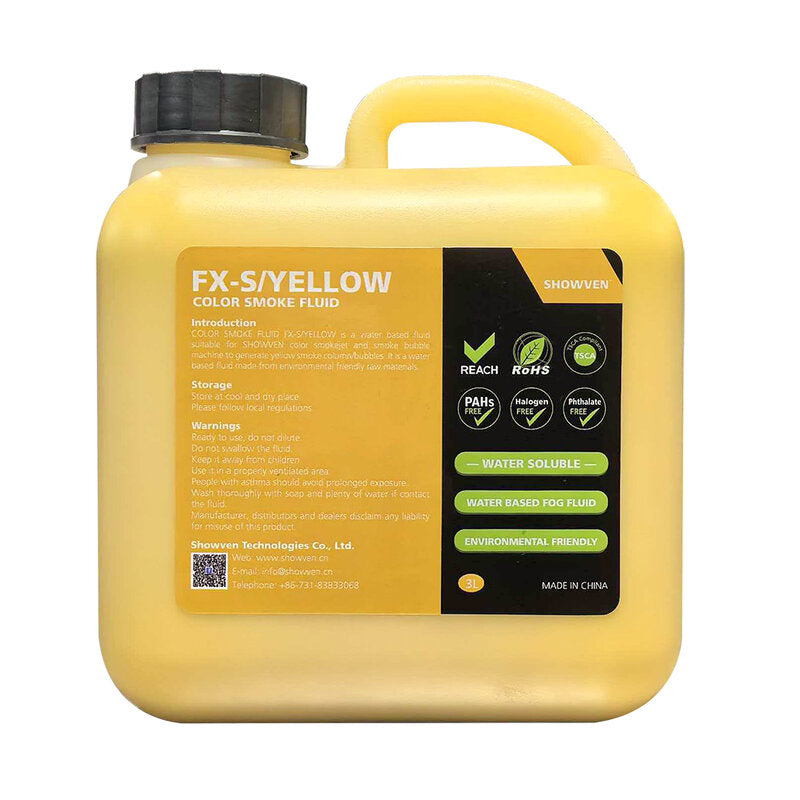 Showven FX-S/YELLOW-color smoke fluid 3lx4
