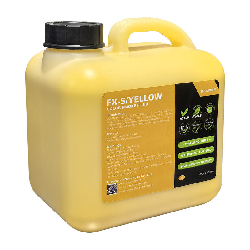 Showven FX-S/YELLOW-color smoke fluid 3lx4