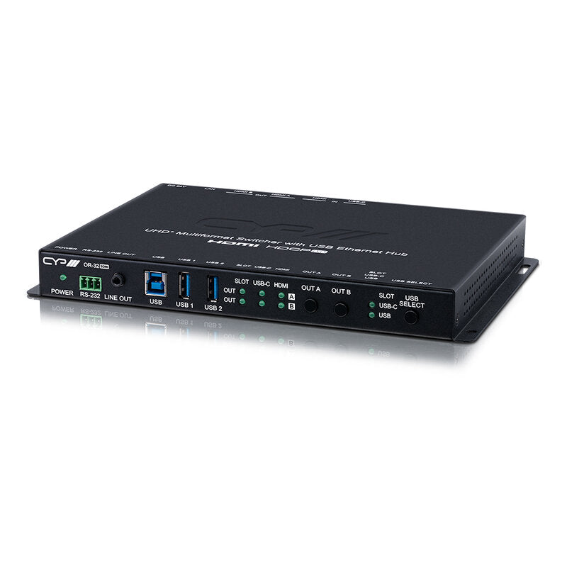 CYP OR-32SDMI 3 × 2 full 4K matrix with USB-C, HDMI & SDM module inputs and HDMI outputs, USB Ethernet Hub