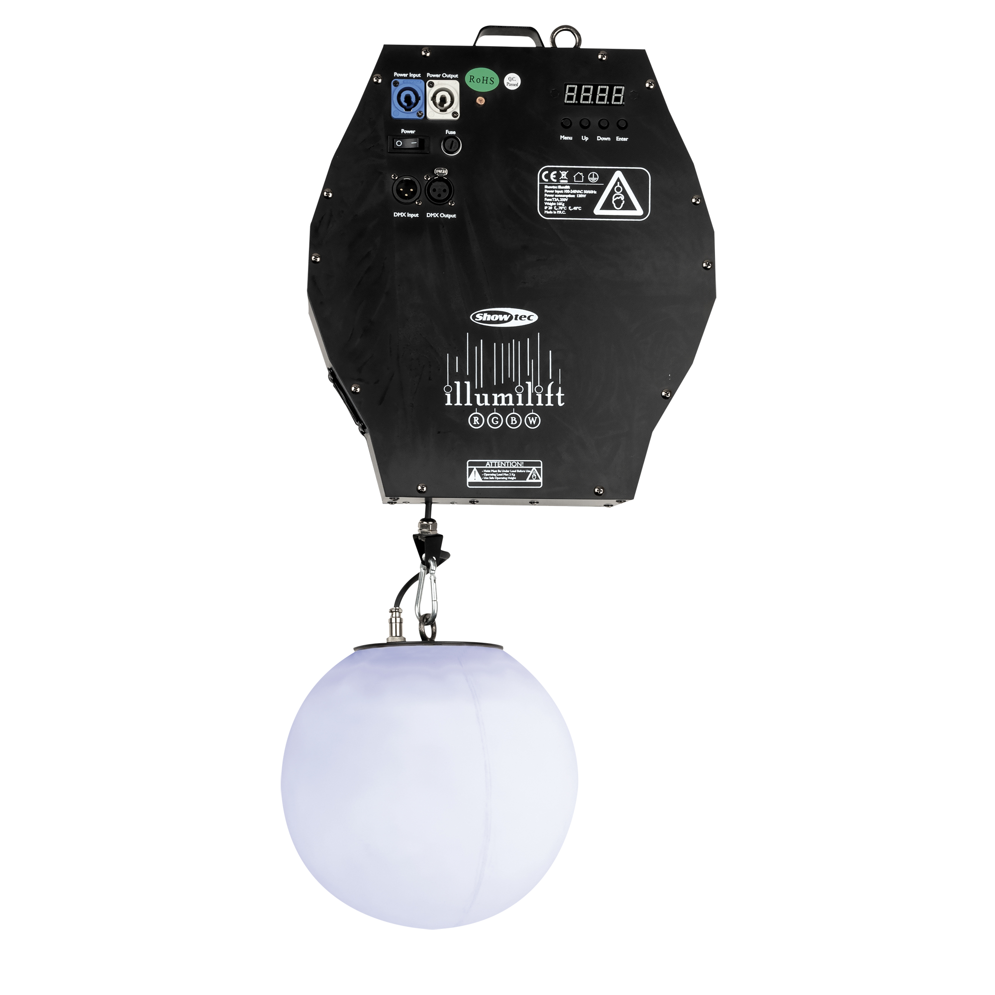 SHOWTEC Illumilift RGBW 4m Dispositivo di collegamento / 25cm Sfera LED