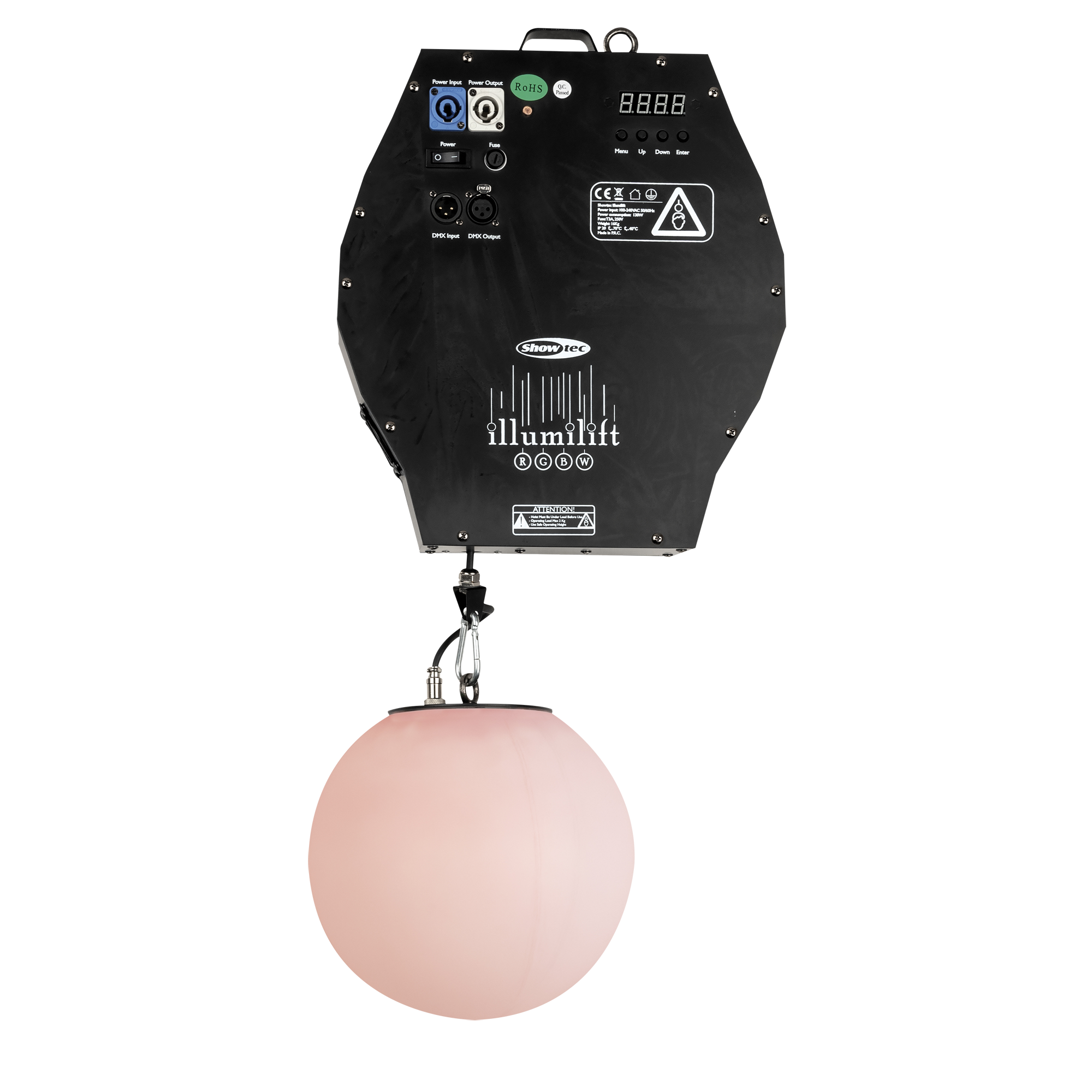 SHOWTEC Illumilift RGBW 4m Dispositivo di collegamento / 25cm Sfera LED