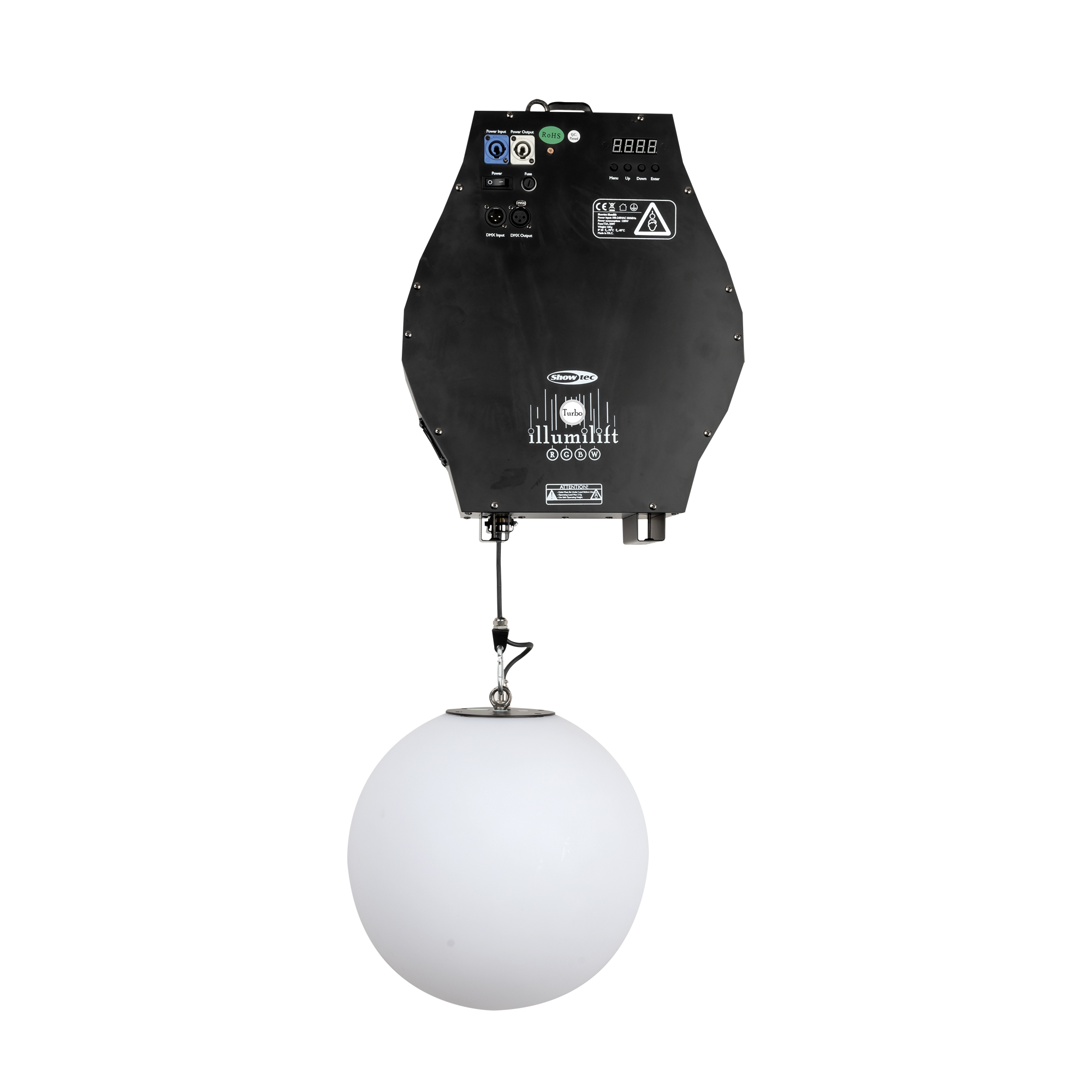 SHOWTEC Illumilift RGBW Turbo 6 m Dispositivo di collegamento ad alta velocità / 35 cm Sfera LED