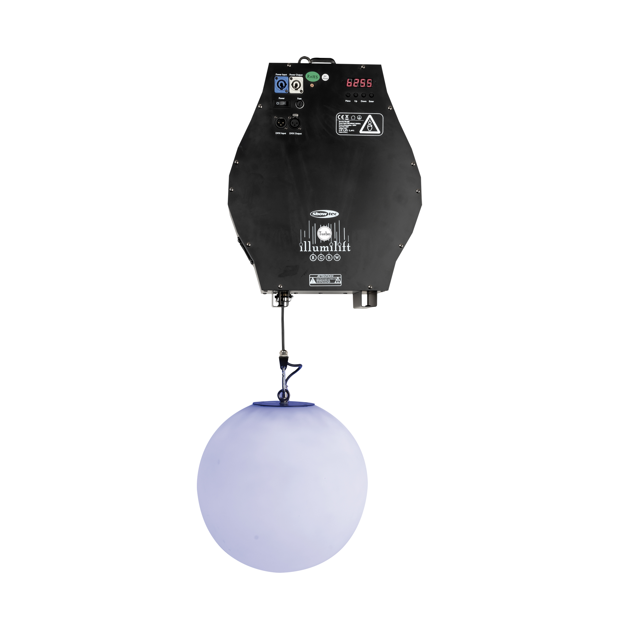 SHOWTEC Illumilift RGBW Turbo 6 m Dispositivo di collegamento ad alta velocità / 35 cm Sfera LED