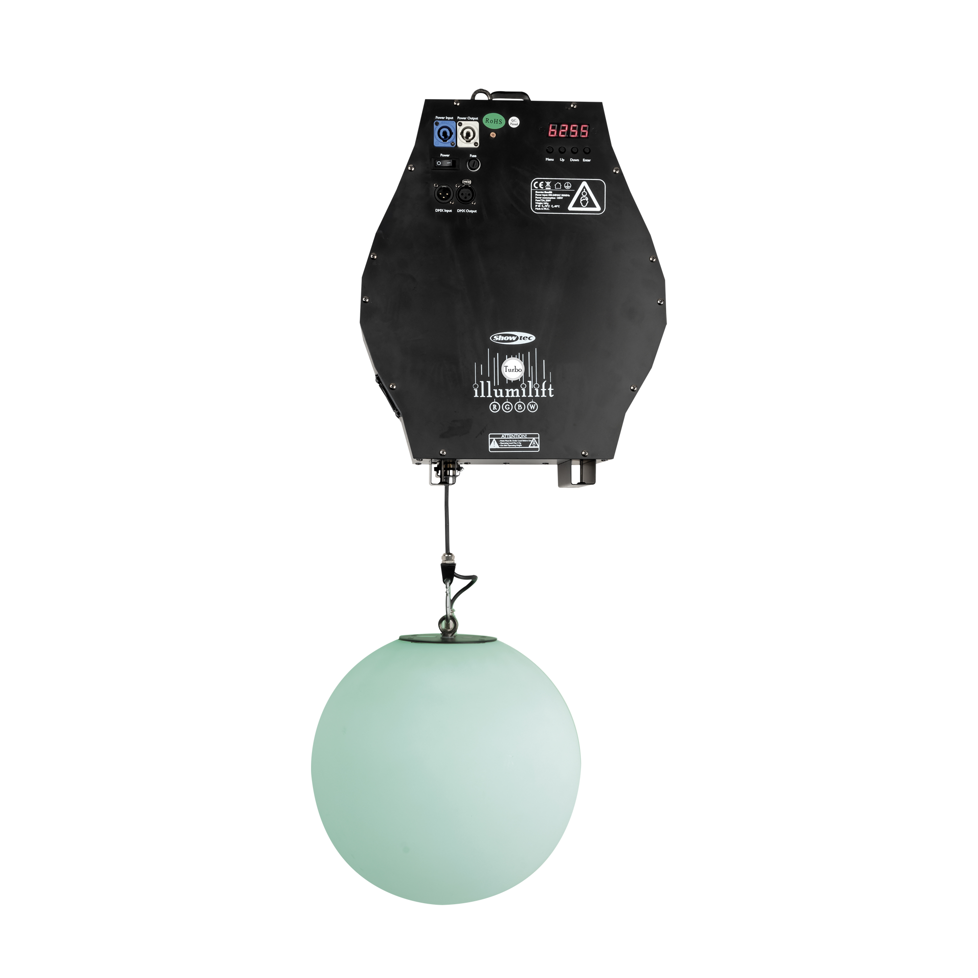 SHOWTEC Illumilift RGBW Turbo 6 m Dispositivo di collegamento ad alta velocità / 35 cm Sfera LED