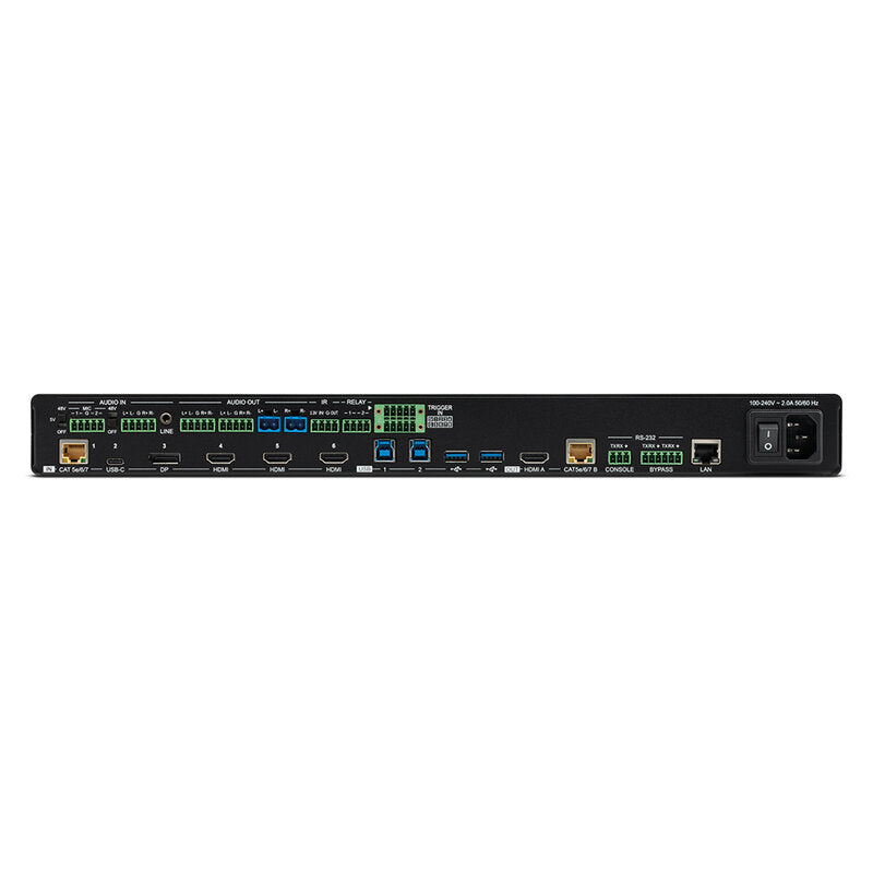 CYP EL-8400VA Advanced multi-format 6 x 2 presentation seamless matrix with HDBaseT2 I/O, USB, audio, MIC & built in amplifier