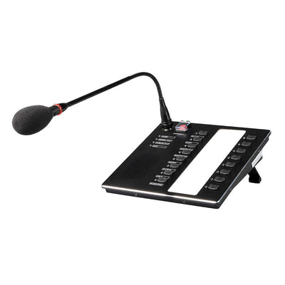 Rondson EVA-MIC3000 Remote call station with programmable keys, audio monitoring and instant message recording for flexible zone paging in PA / VA systems, fault detection, line input support, seamless integration with EVA‑3000 controllers