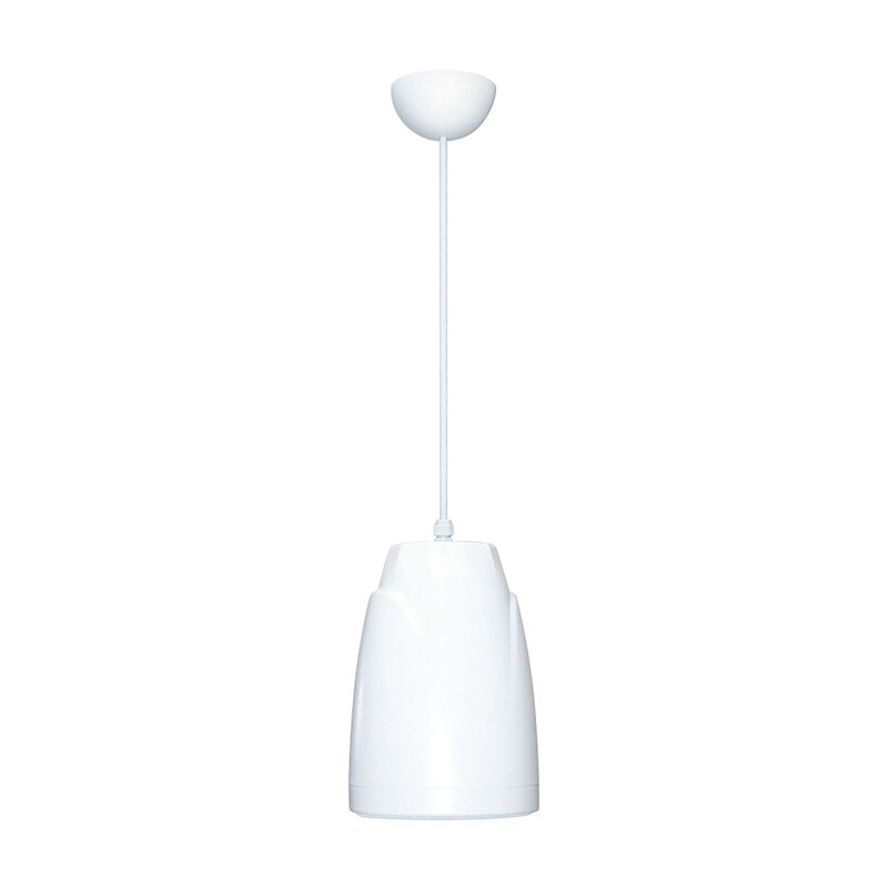 Rondson NSP-5 EN 54‑24 certified 5″ suspended spherical loudspeaker, wide coverage for high‑ceiling PA / VA installations, 5 / 10 / 20 W 100‑V taps, 3 m suspension cable and safety sling
