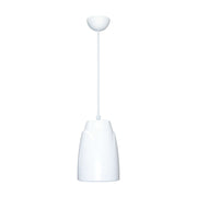 Rondson NSP-6 EN 54‑24 certified 6.5″ suspended spherical loudspeaker, wide coverage for high‑ceiling PA / VA installations, 7.5 / 15 / 30 W 100‑V taps, 3 m suspension cable and safety sling