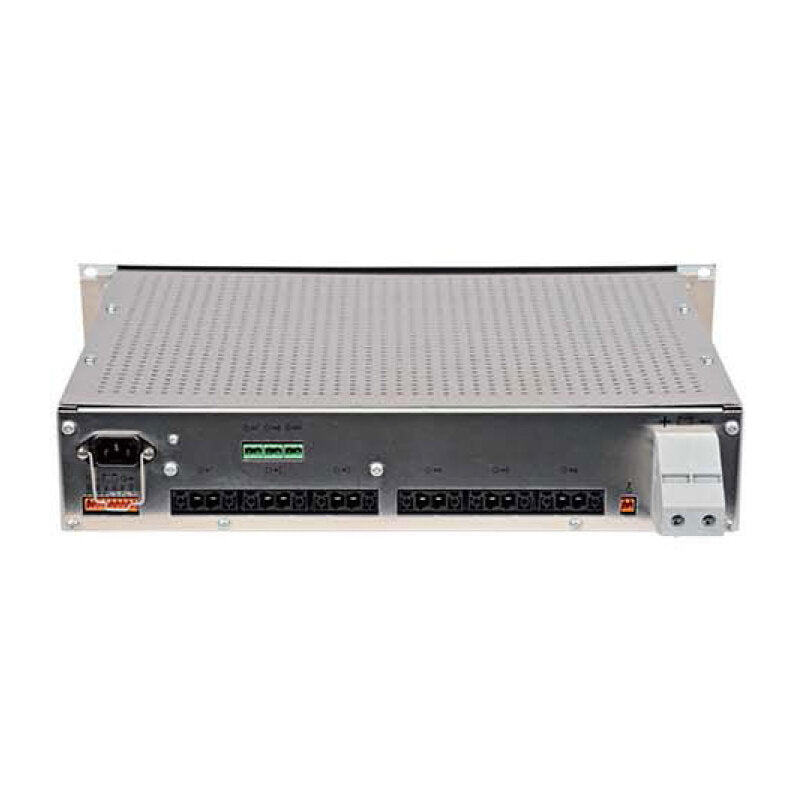 Rondson AES-DR2 Compact 24 V / 2 A EN 54‑4 certified power supply unit designed for reliable battery‑backed operation of evacuation and voice‑alarm systems
