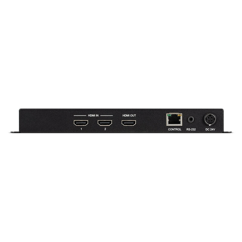 CYP DS-VWC2-4K22 UHD+ 2 x 1 HDMI processor designed for advanced scaling, rotation and warping of 4K sources, ultra‑low latency, PiP flexibility, full control via OSD, RS‑232, Telnet and PC software