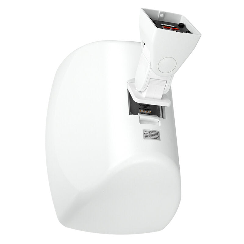 Rondson PBT-6B Compact 40 W 2 ways passive wall‑mount loudspeaker, ABS cabinet, 100 V line or 8 ohm, 6" WF + TW, IP55 rated, white, sold in pair