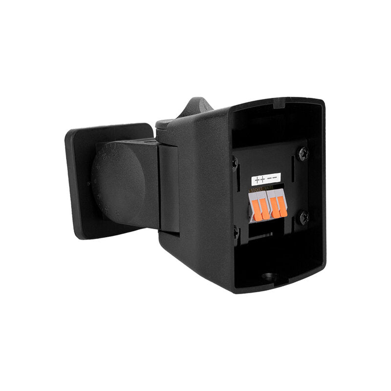 Rondson PBT-6N Compact 40 W 2 ways passive wall‑mount loudspeaker, ABS cabinet, 100 V line or 8 ohm, 6" WF + TW, IP55 rated, black, sold in pair