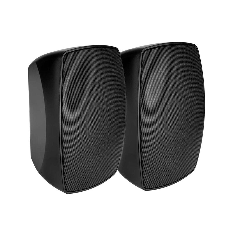 Rondson PBT-6N Compact 40 W 2 ways passive wall‑mount loudspeaker, ABS cabinet, 100 V line or 8 ohm, 6" WF + TW, IP55 rated, black, sold in pair