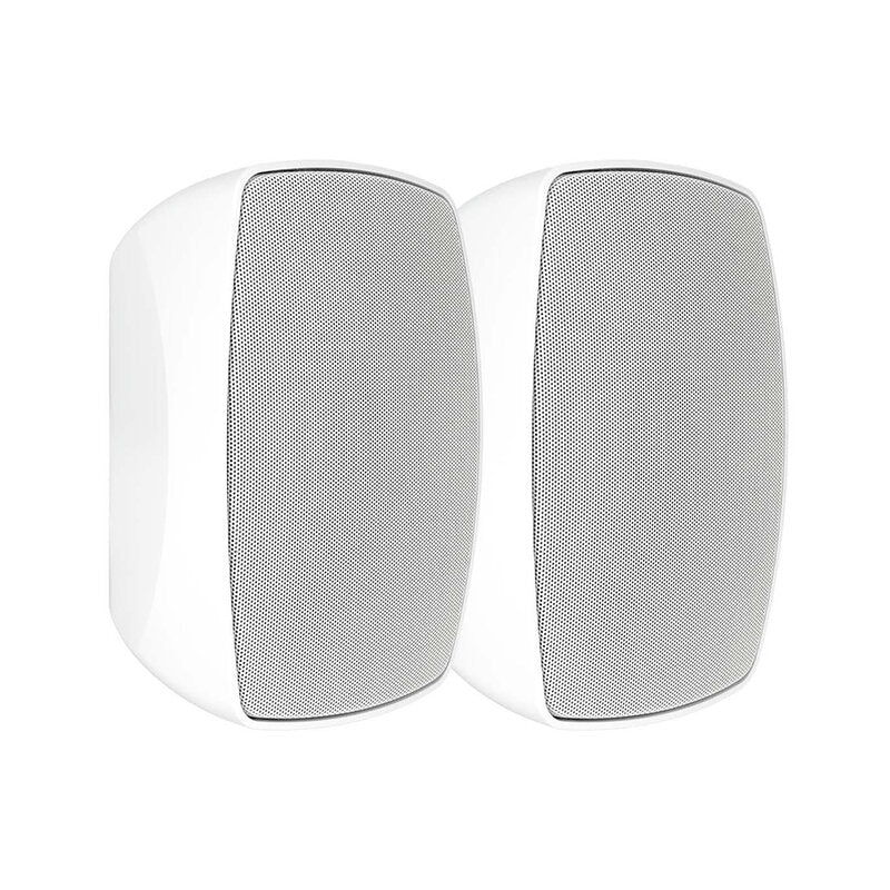 Rondson PBT-5B Compact 30 W 2 ways passive wall‑mount loudspeaker, ABS cabinet, 100 V line or 8 ohm, 5" WF + TW, IP55 rated, white, sold in pair
