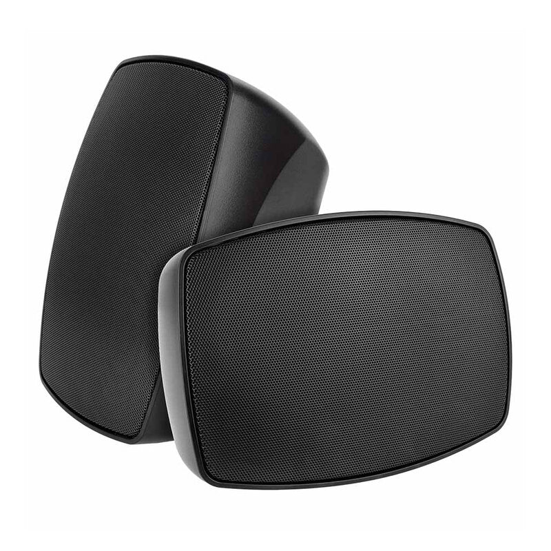 Rondson PBT-5N Compact 30 W 2 ways passive wall‑mount loudspeaker, ABS cabinet, 100 V line or 8 ohm, 5" WF + TW, IP55 rated, black, sold in pair