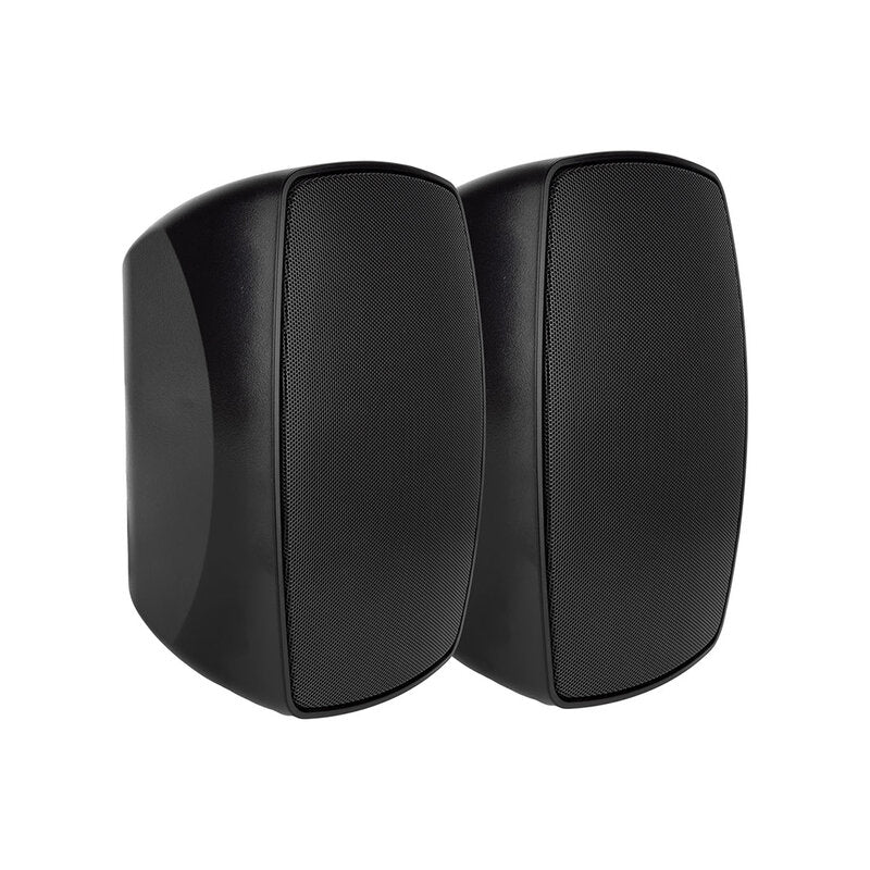 Rondson PBT-5N Compact 30 W 2 ways passive wall‑mount loudspeaker, ABS cabinet, 100 V line or 8 ohm, 5" WF + TW, IP55 rated, black, sold in pair