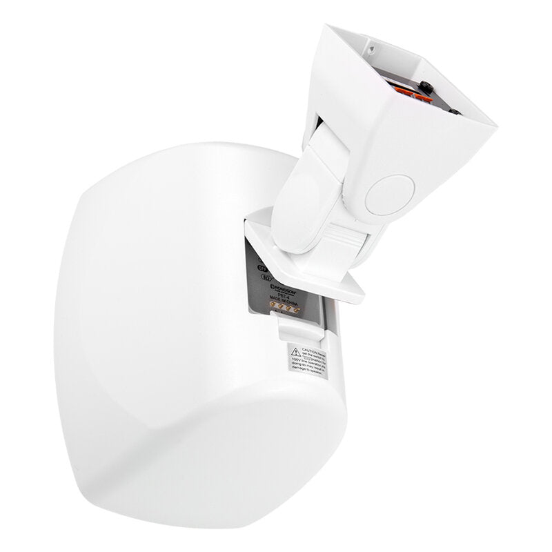 Rondson PBT-4B Compact 20 W 2 ways passive wall‑mount loudspeaker, ABS cabinet, 100 V line or 8 ohm, 4" WF + TW, IP55 rated, white, sold in pair