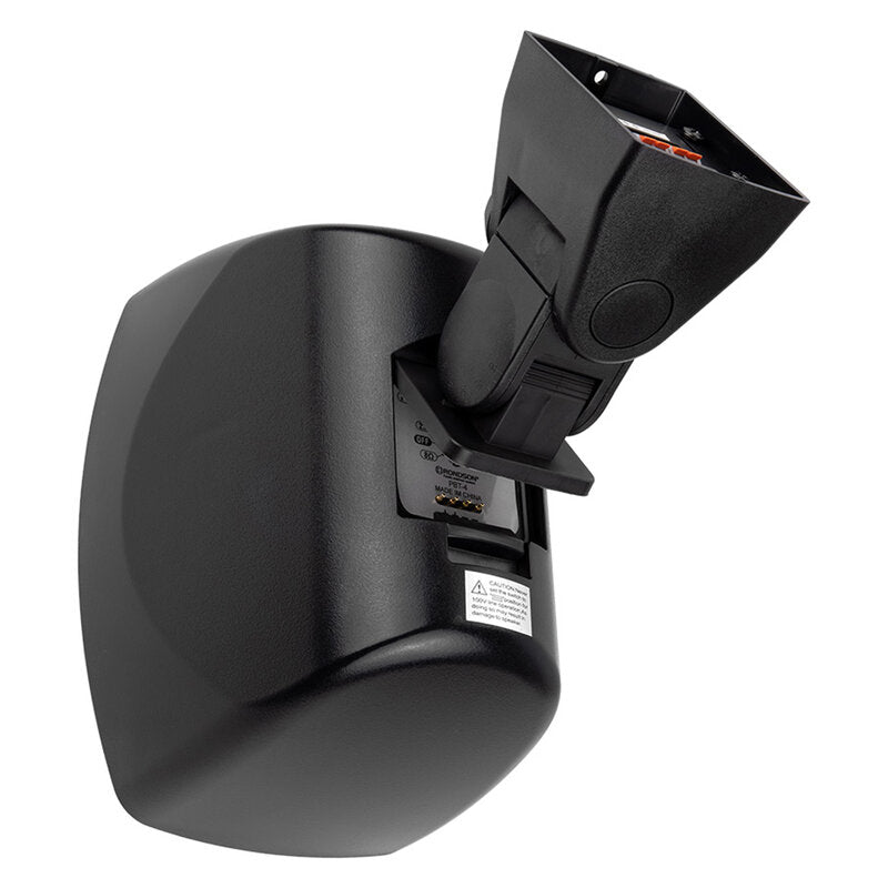 Rondson PBT-4N Compact 20 W 2 ways passive wall‑mount loudspeaker, ABS cabinet, 100 V line or 8 ohm, 4" WF + TW, IP55 rated, black, sold in pair