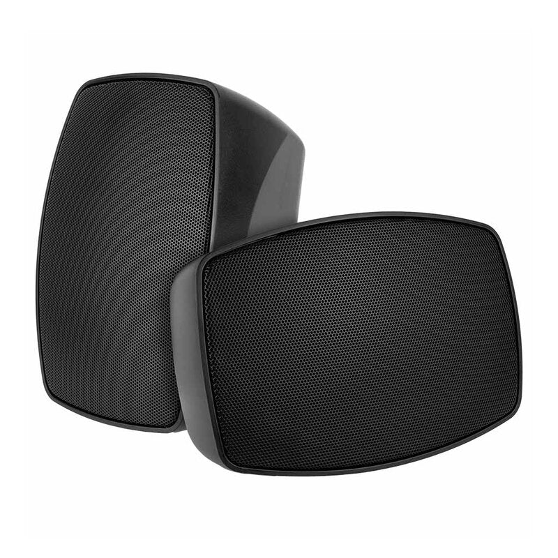 Rondson PBT-4N Compact 20 W 2 ways passive wall‑mount loudspeaker, ABS cabinet, 100 V line or 8 ohm, 4" WF + TW, IP55 rated, black, sold in pair