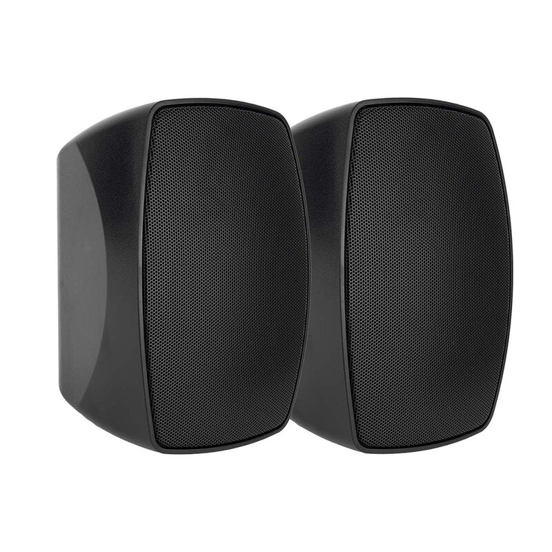 Rondson PBT-4N Compact 20 W 2 ways passive wall‑mount loudspeaker, ABS cabinet, 100 V line or 8 ohm, 4" WF + TW, IP55 rated, black, sold in pair