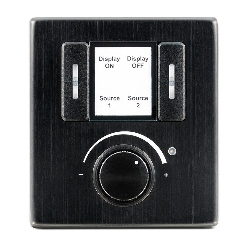CYP CR-KP5-R Compact keypad controller, four RGB buttons and a rotary encoder, supporting up to 32 macros, 128 commands, scheduling, PoE and full control via WebGUI and Telnet