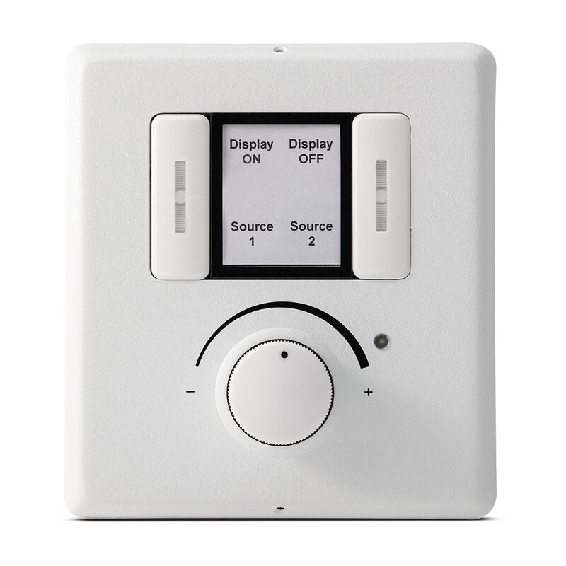 CYP CR-KP5-R Compact keypad controller, four RGB buttons and a rotary encoder, supporting up to 32 macros, 128 commands, scheduling, PoE and full control via WebGUI and Telnet