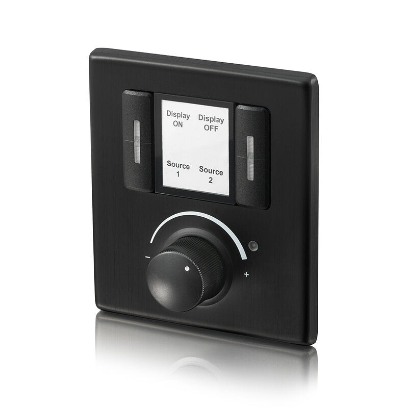 CYP CR-KP5-R Compact keypad controller, four RGB buttons and a rotary encoder, supporting up to 32 macros, 128 commands, scheduling, PoE and full control via WebGUI and Telnet