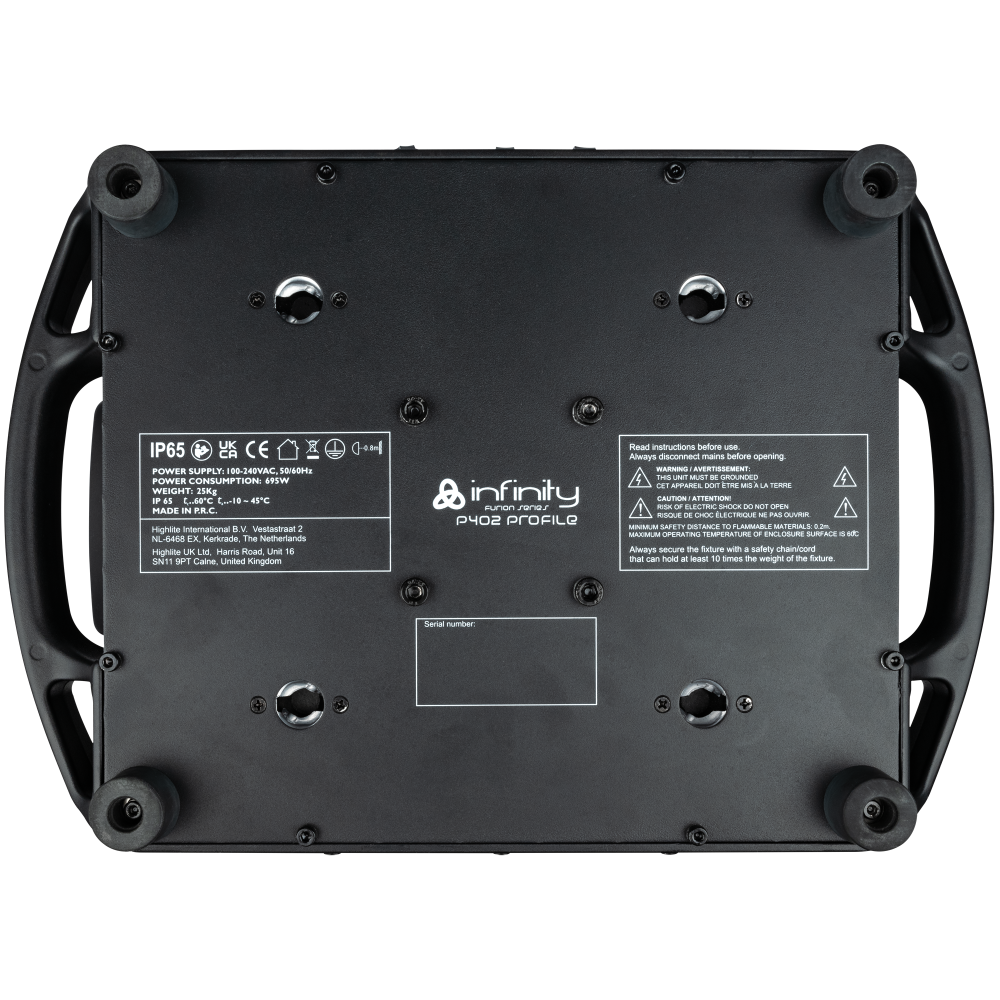 INFINITY Furion P402 Profile Testa mobile Profile 350 W - IP65