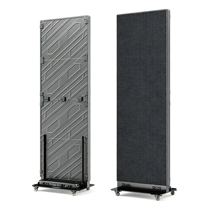 Ego Display P1.53 Totem LED pieghevole per interni con flight case