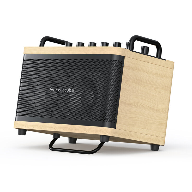 MUSICCUBE Tiny Box D2 - Oak + Black Vintage Bag