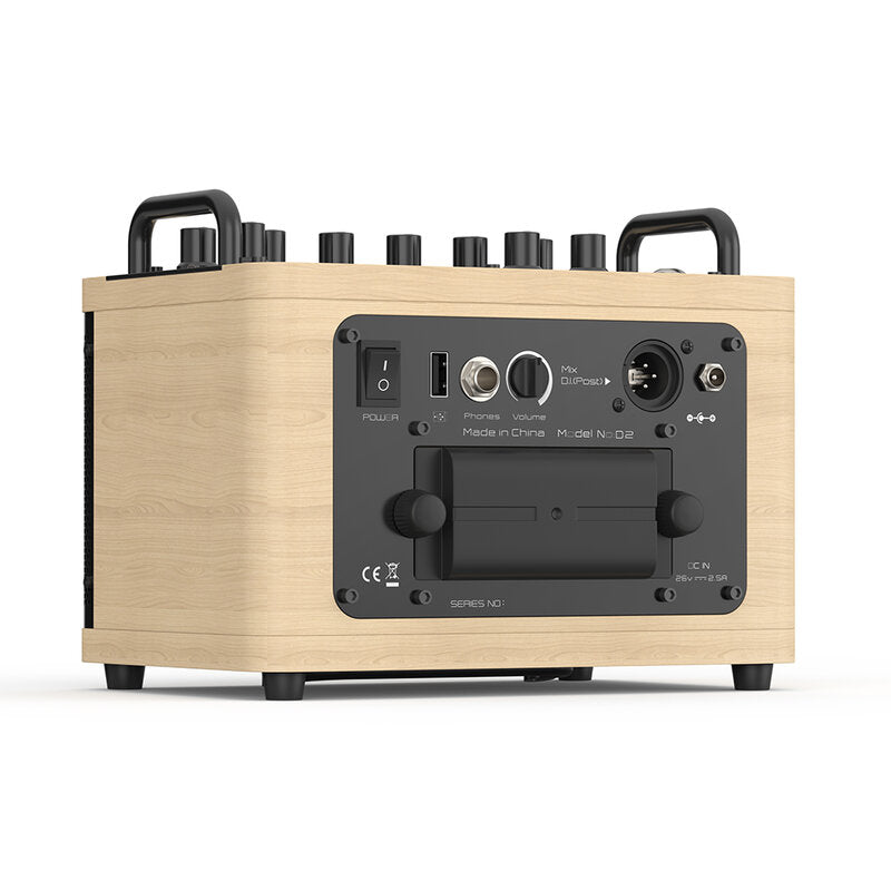 MUSICCUBE Tiny Box D2 - Oak + Black Vintage Bag
