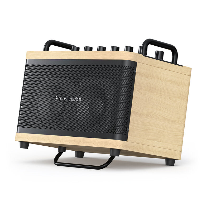 MUSICCUBE Tiny Box D2 - Oak + Black Vintage Bag