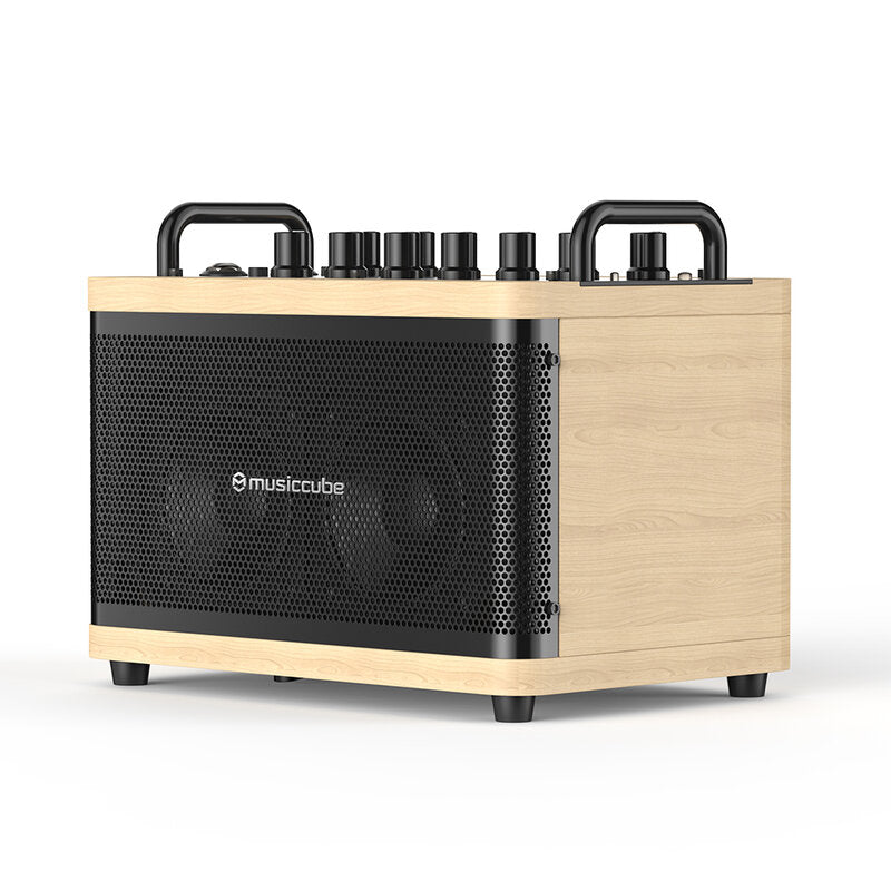 MUSICCUBE Tiny Box D2 - Oak + Black Vintage Bag