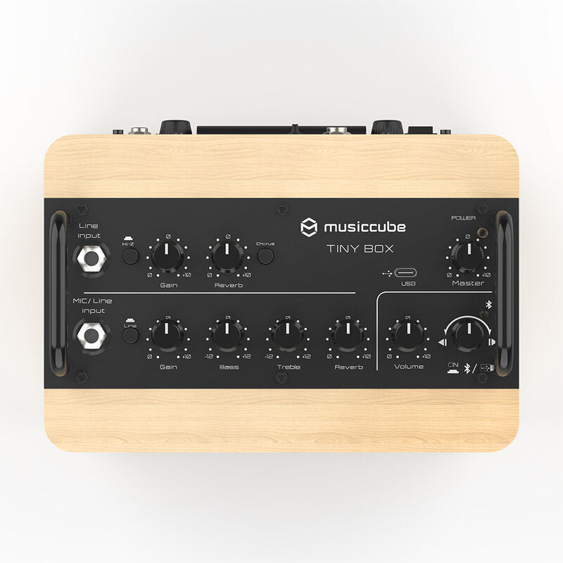 MUSICCUBE Tiny Box D2 - Oak + Black Vintage Bag