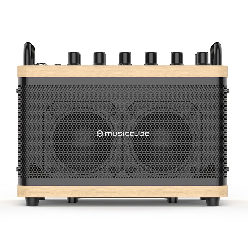 MUSICCUBE Tiny Box D2 - Oak + Black Vintage Bag