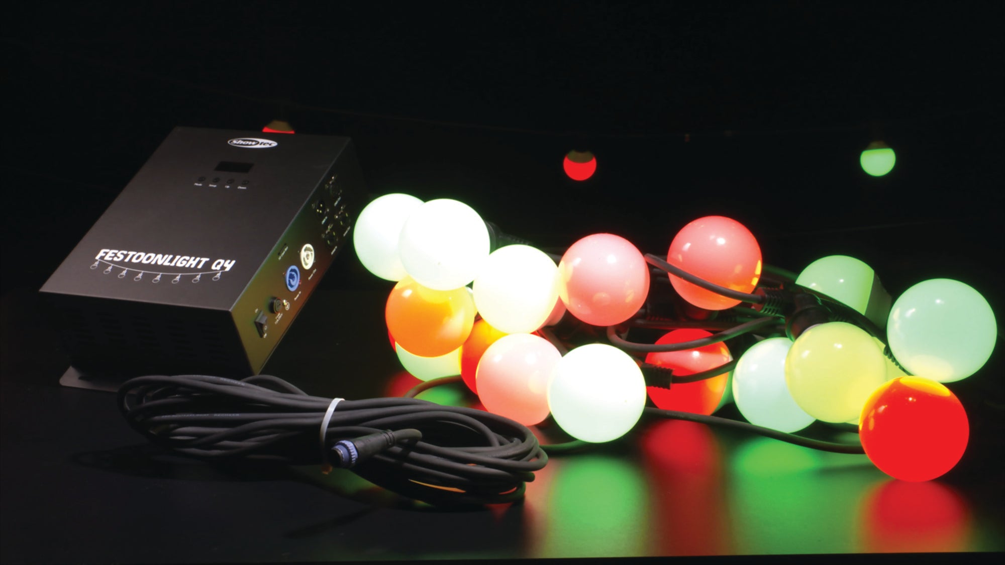 SHOWTEC Festoonlight Q4 Controller comprensivo di cavo di collegamento, lunghezza: 10m