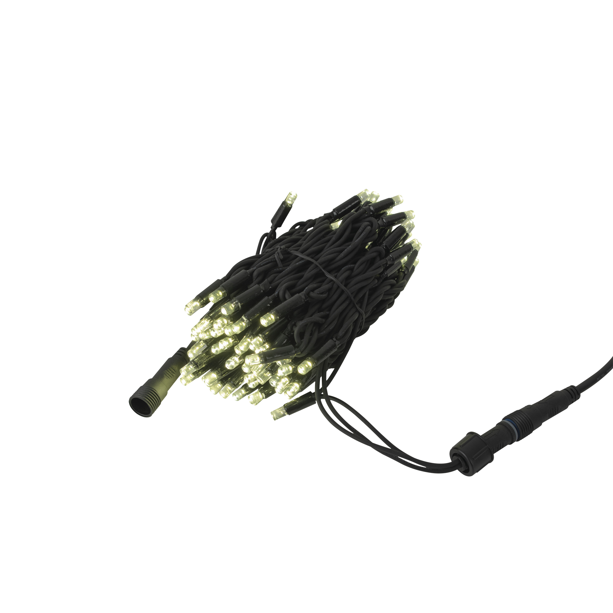SHOWTEC LED Rubber Static String Light WW 10.000mm Colore nero - 100 LED - 10 m