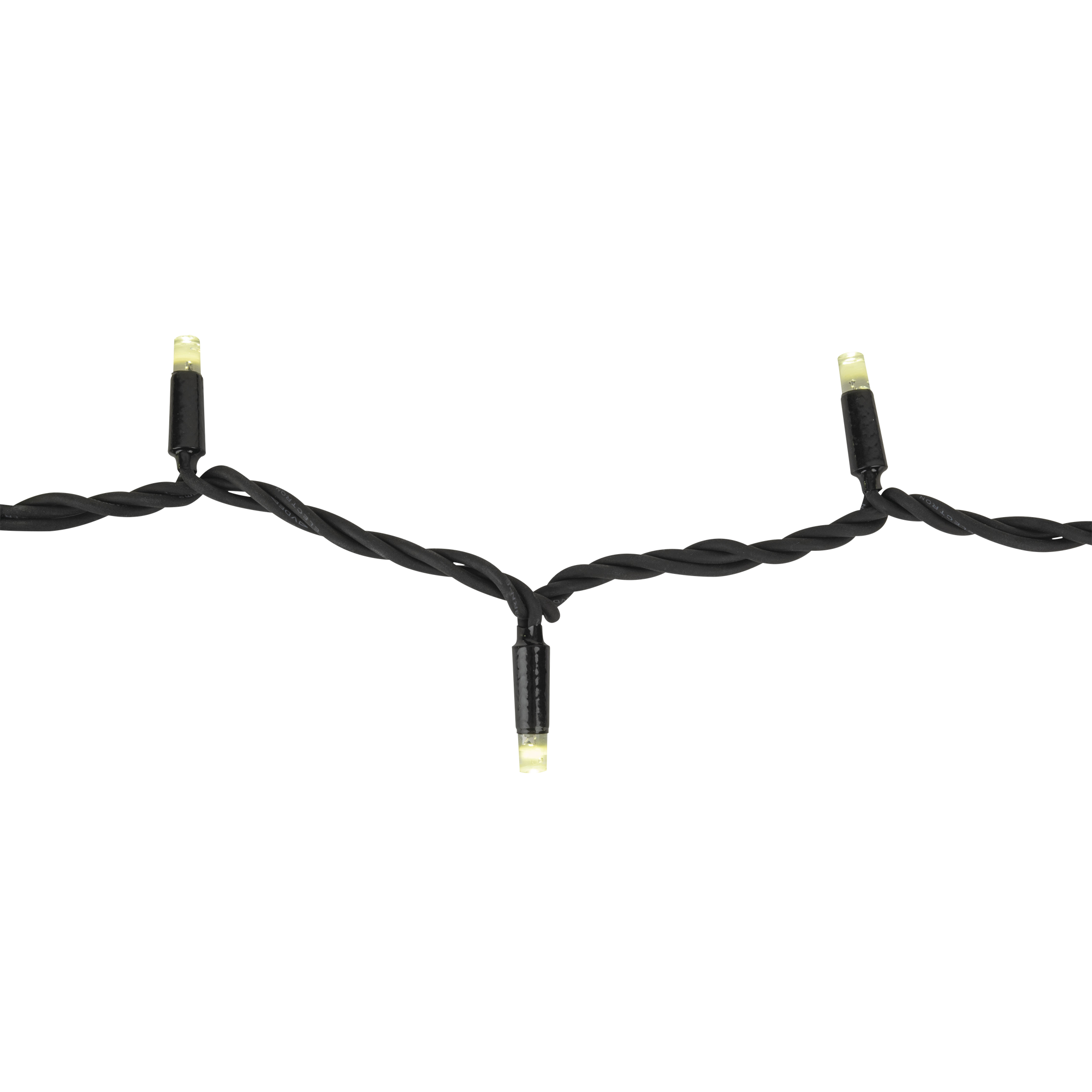 SHOWTEC LED Rubber Static String Light WW 20.000mm Colore nero - 200 LED - 20 m