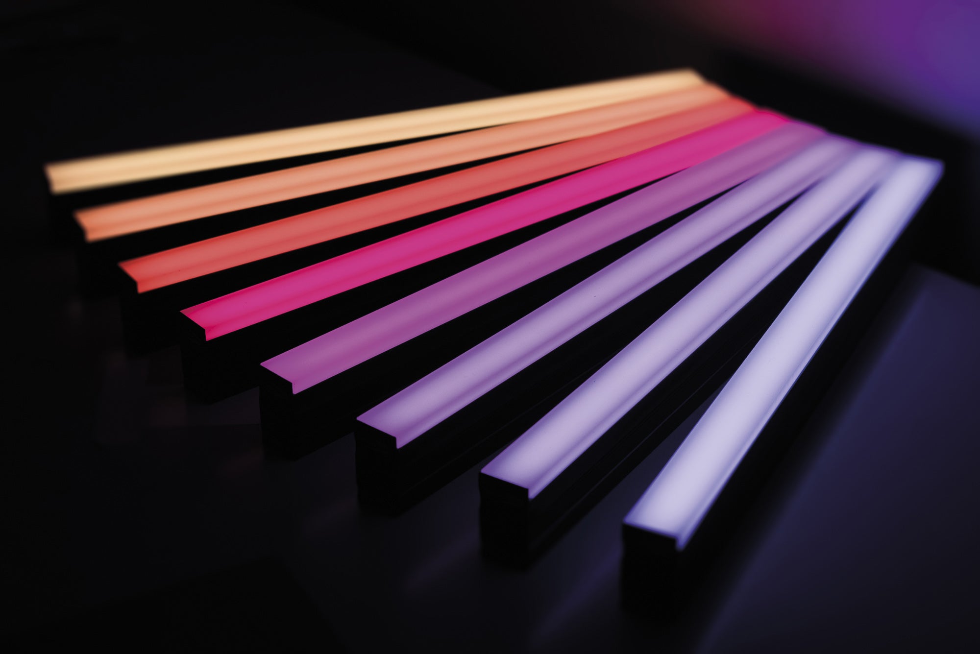 SHOWTEC LED Octostrip Set MKII 50 cm, Controllo a sezioni