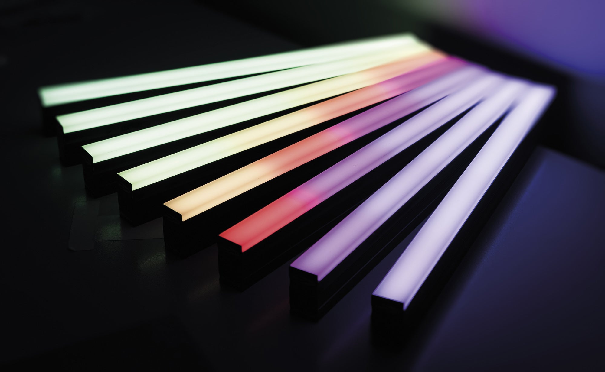 SHOWTEC LED Octostrip Set MKII 50 cm, Controllo a sezioni