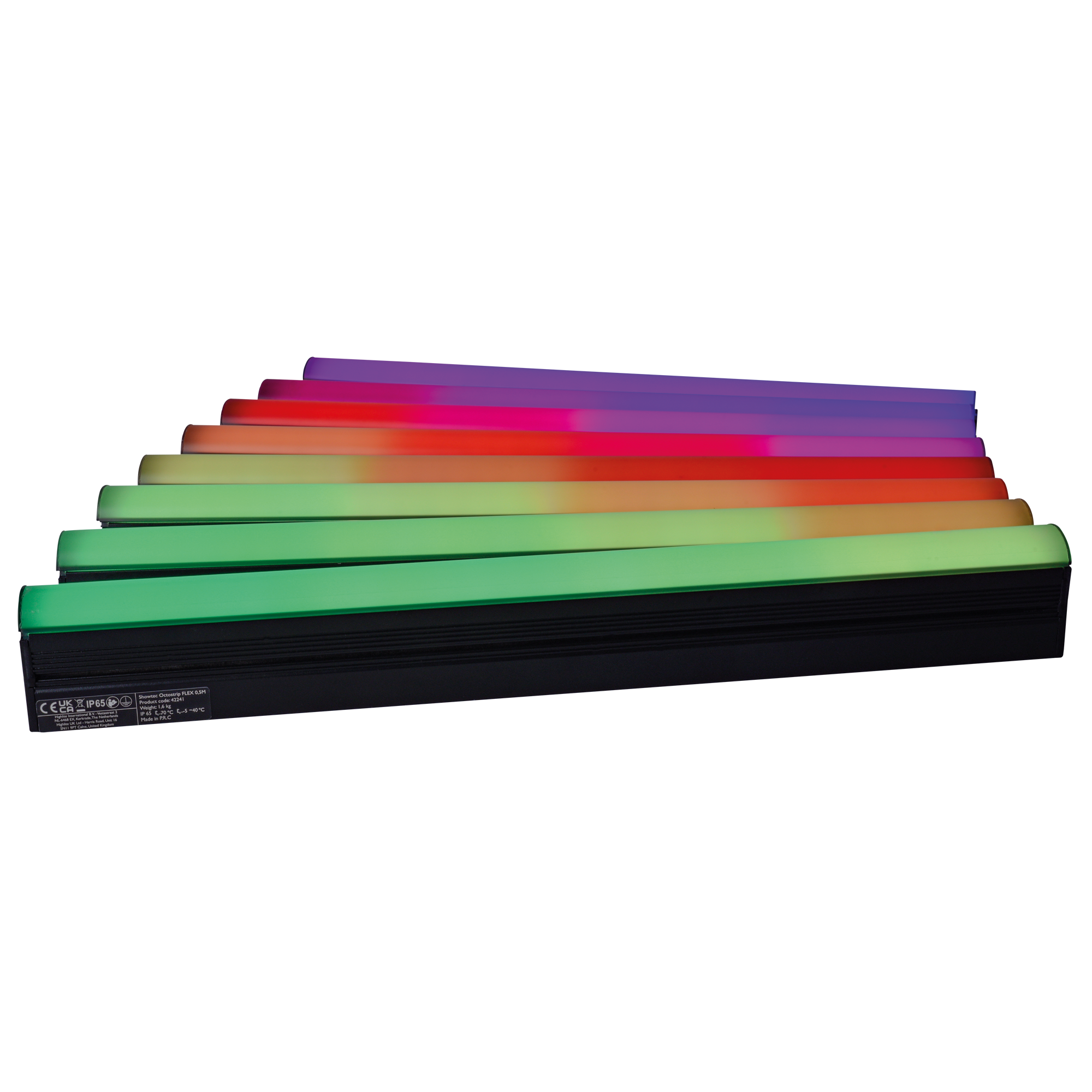 SHOWTEC Octostrip FLEX Set - 0.5 m Set di 8 Octostrip da 14 W + controller