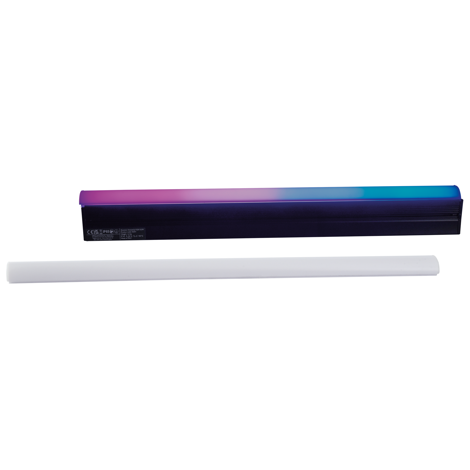 SHOWTEC Single Strip for Octostrip FLEX - 0.5 m Octostrip LED RGBW da 14 W con alloggiamento IP65