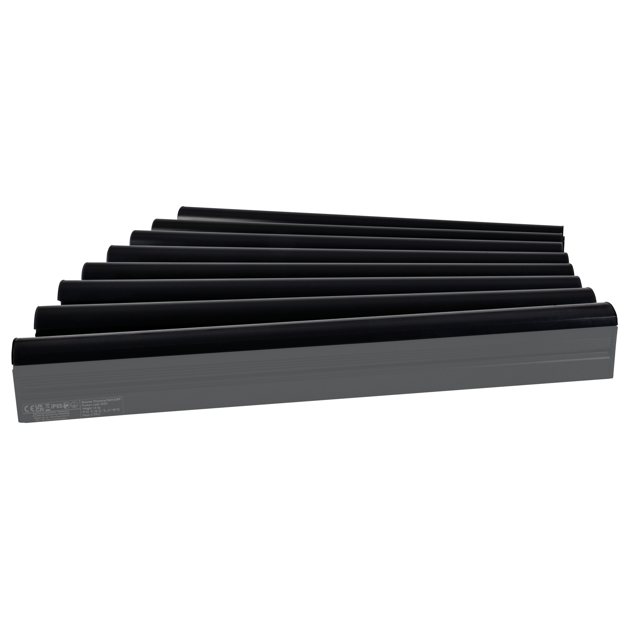 SHOWTEC Black Cover for Octostrip FLEX - 0.5 m Black Effetto frost