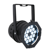 SHOWTEC LED Par 64 Short Q4-18 Black Parcan 18x 8 W LED RGBW - nero