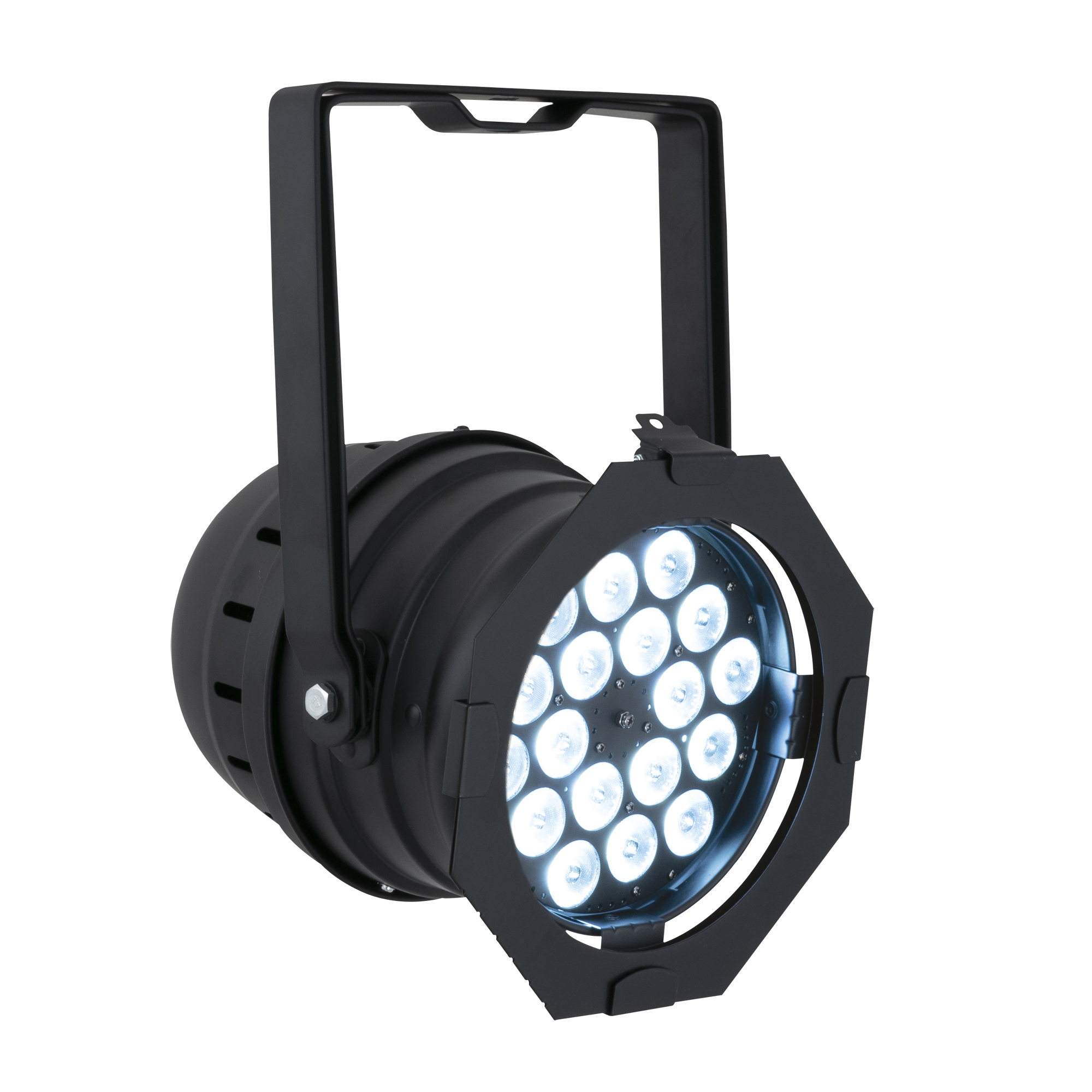 SHOWTEC LED Par 64 Short Q4-18 Black Parcan 18x 8 W LED RGBW - nero