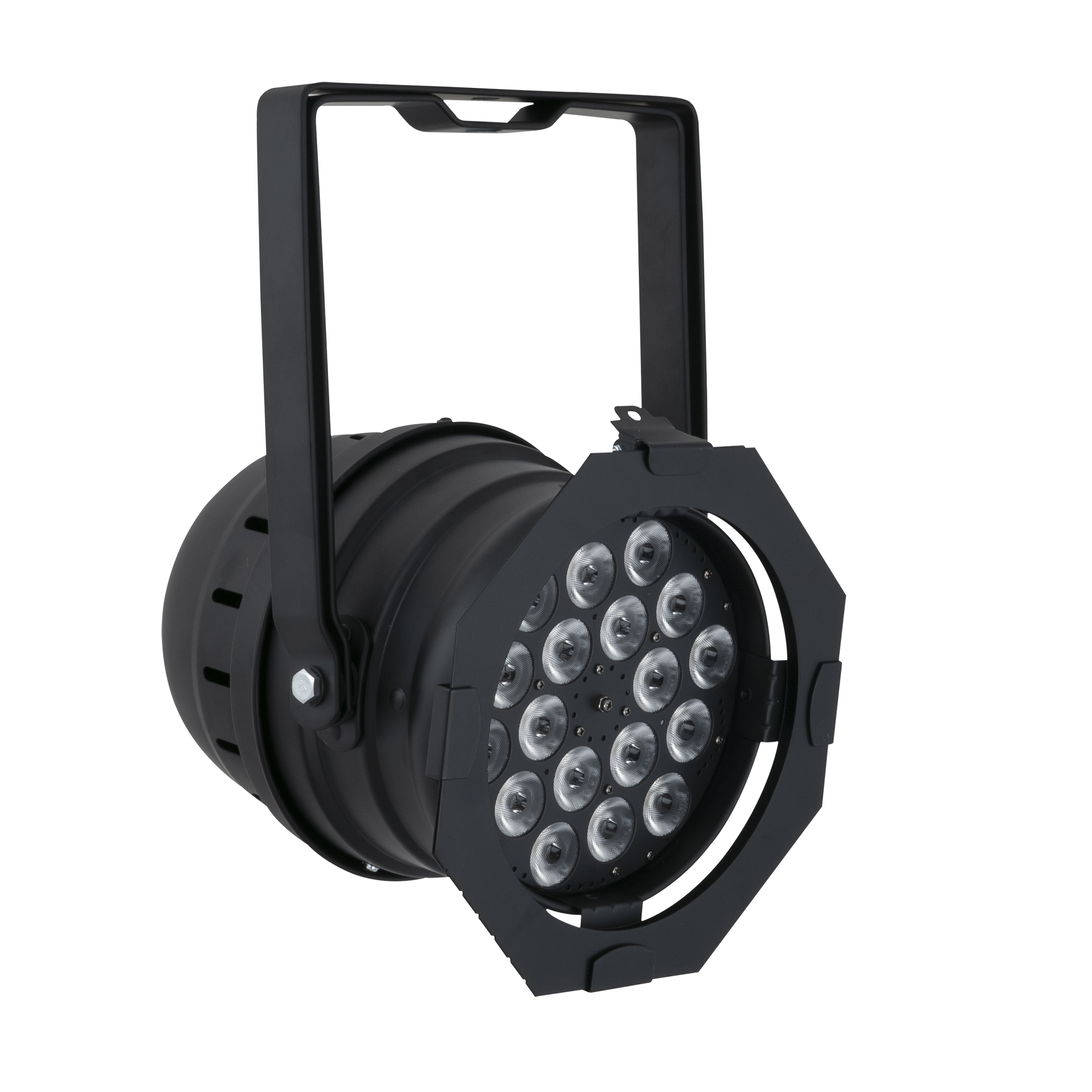 SHOWTEC LED Par 64 Short Q4-18 Black Parcan 18x 8 W LED RGBW - nero