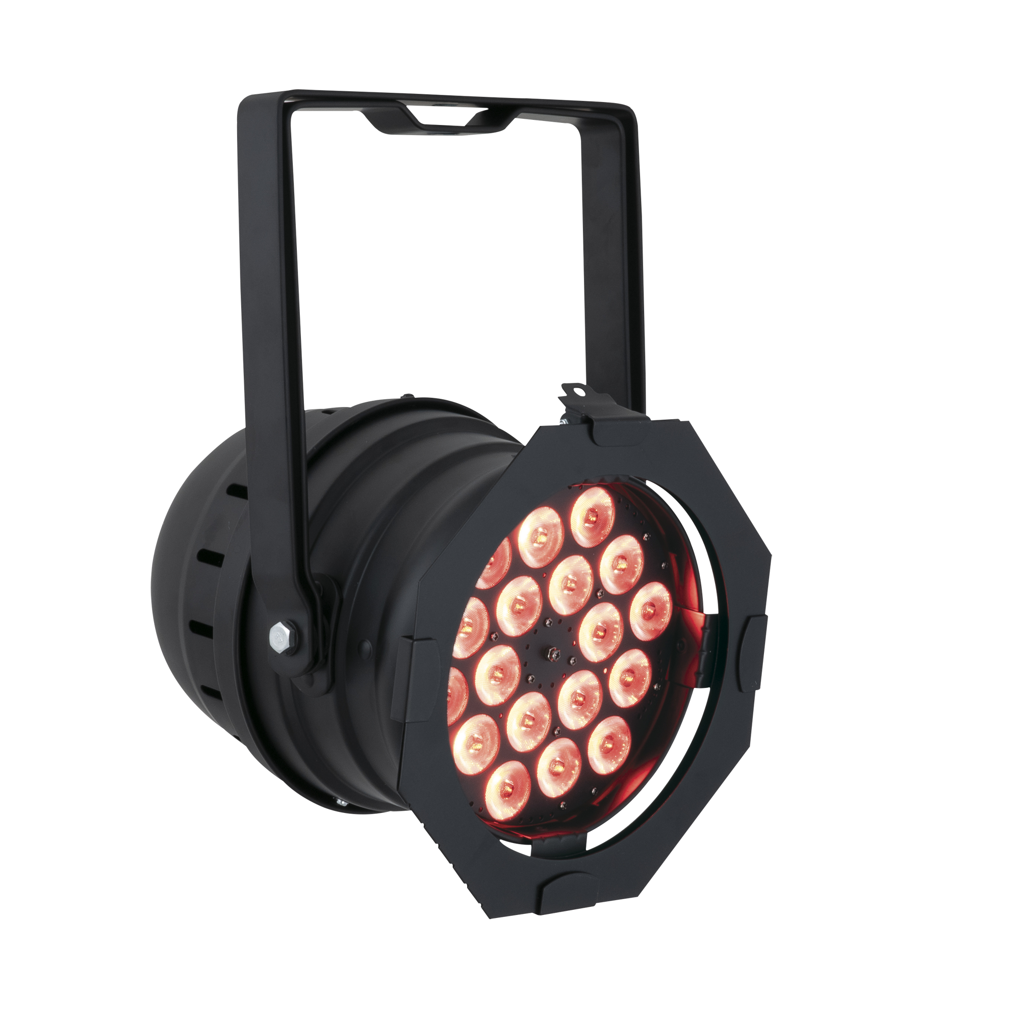 SHOWTEC LED Par 64 Short Q4-18 Black Parcan 18x 8 W LED RGBW - nero