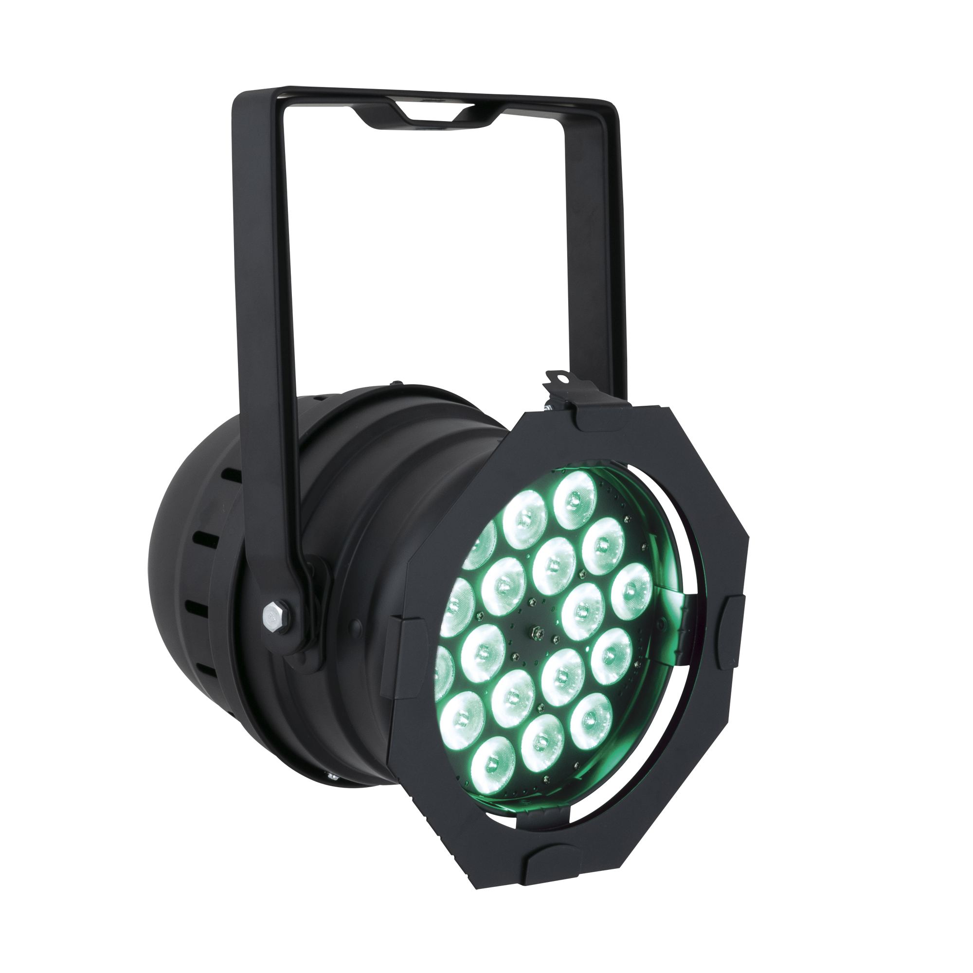 SHOWTEC LED Par 64 Short Q4-18 Black Parcan 18x 8 W LED RGBW - nero