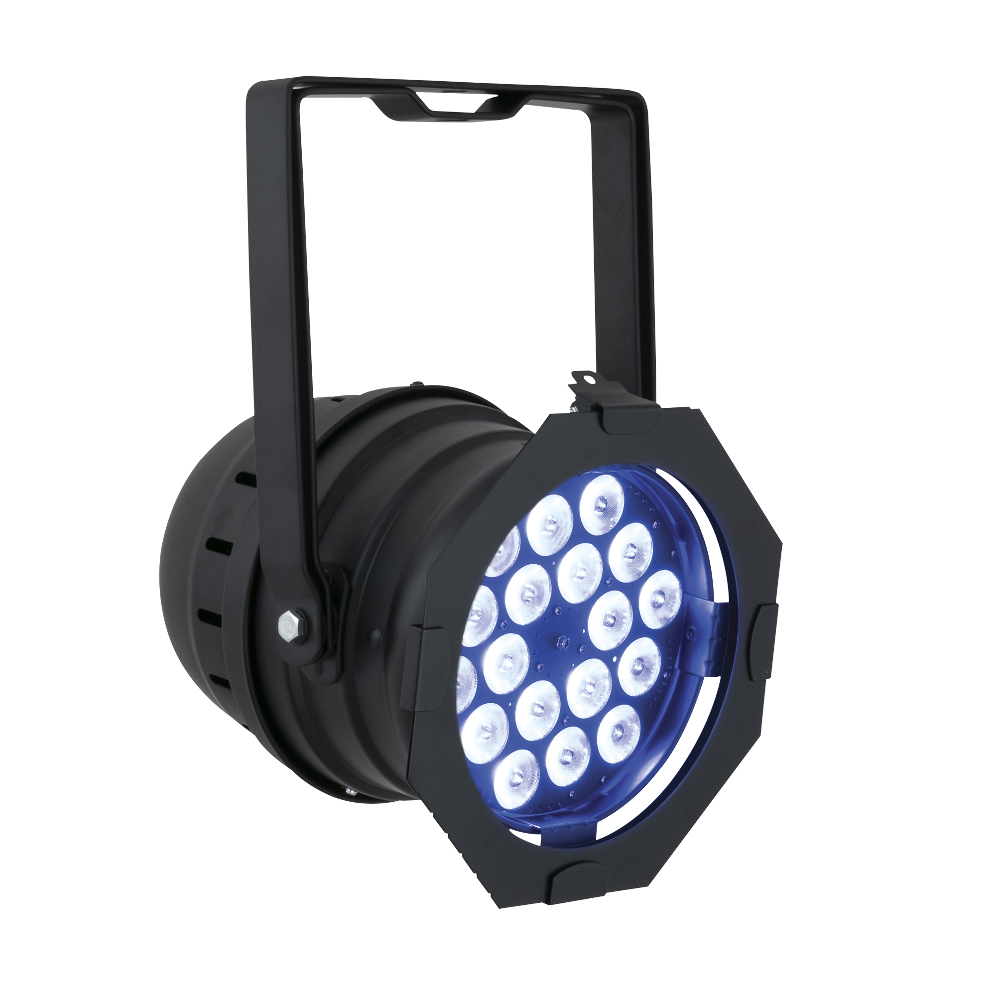 SHOWTEC LED Par 64 Short Q4-18 Black Parcan 18x 8 W LED RGBW - nero